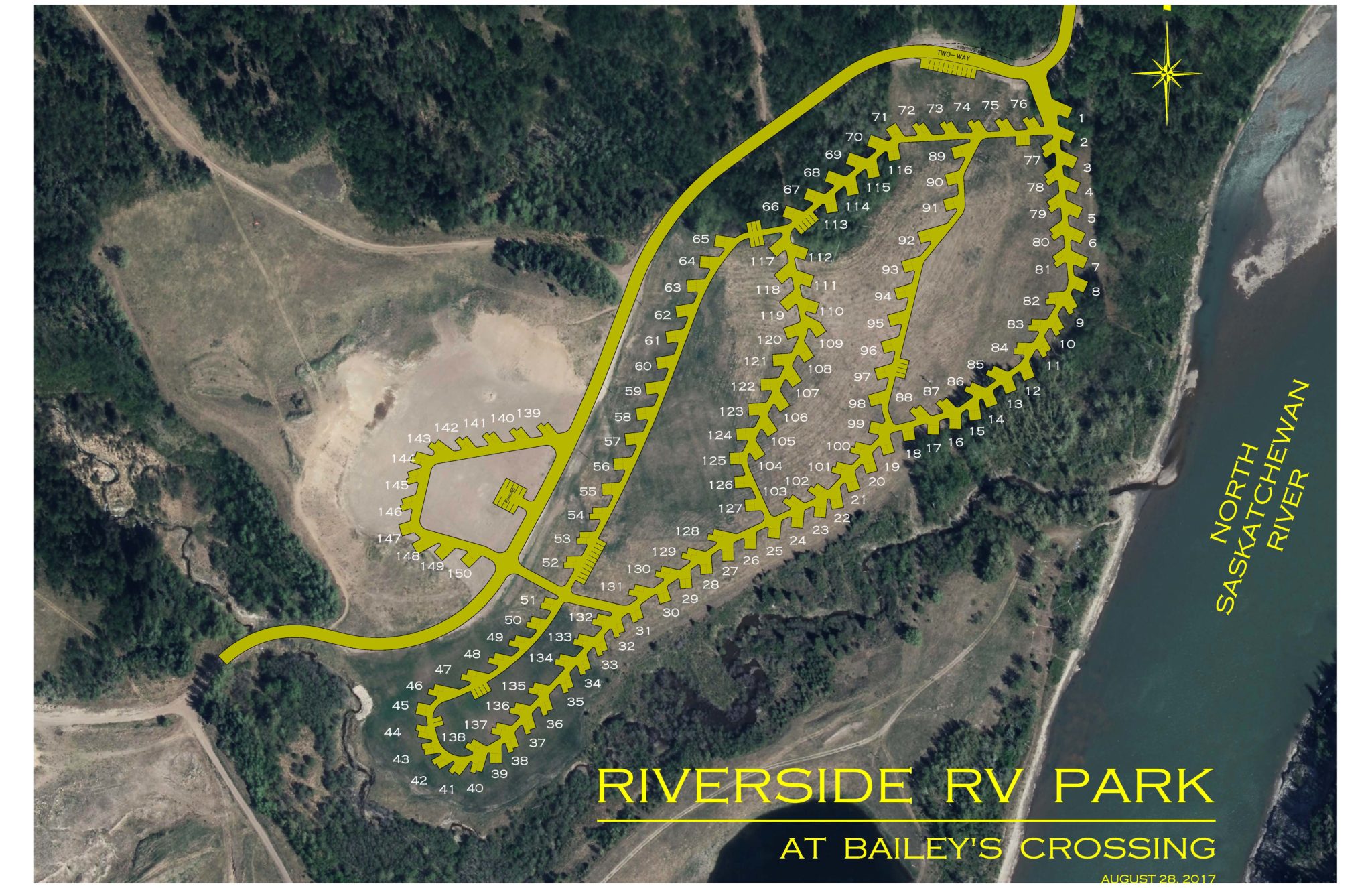 Riverview Rv Park Site Map 201708 Edmonton Rv Park