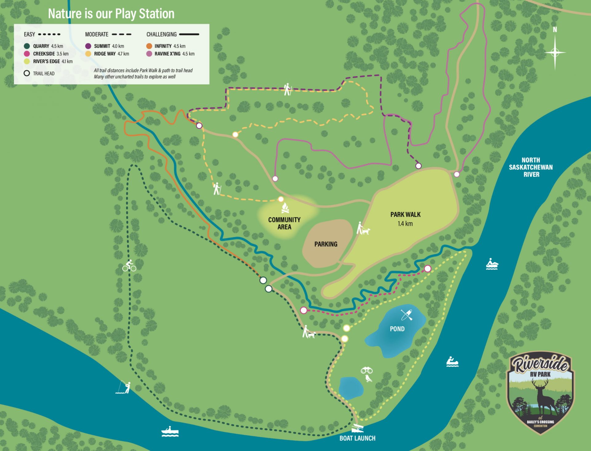 Riverside State Park Hiking Trail Map