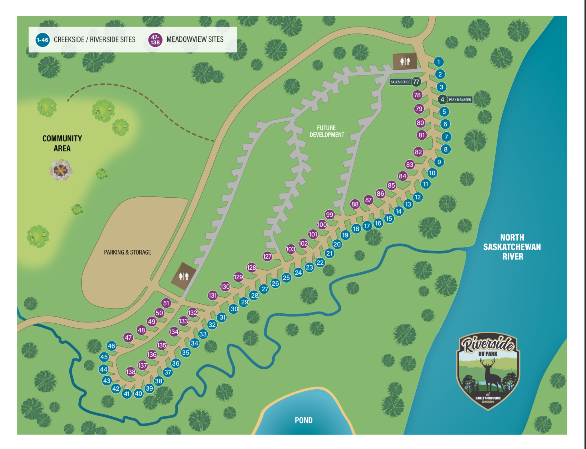 Riverside Park Map Edmonton RV Park   Riverside Park Map 2048x1572 